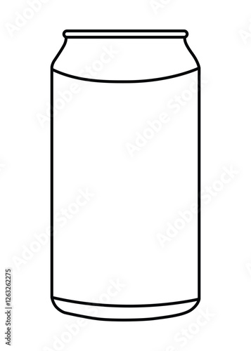 Soda Can icon. for mobile concept and web design aluminum soda can line art vector icon for apps and websites on white background.