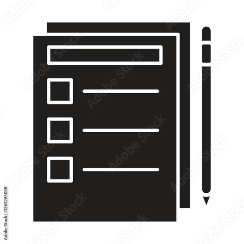 clipboard with pen editable icon