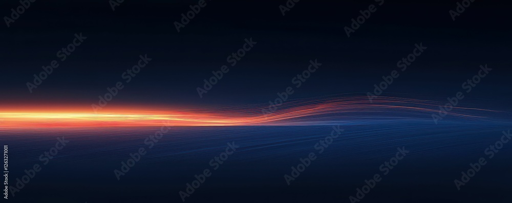 Obraz premium Horizon Abstract Light Streaks Design Art Background