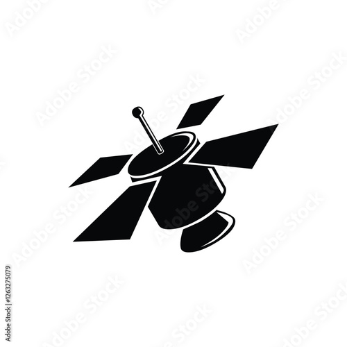 Satelite logo icon vector