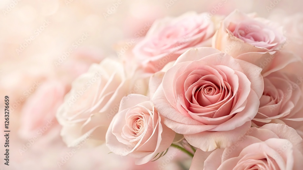 light pink roses in soft color and blur style for background light pink roses in soft color and blur style for background