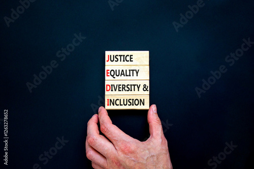 Tableau sur toile Justice equity diversity inclusion symbol