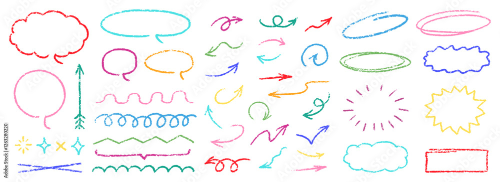 Cute Crayon Pencil Emphasis Squiggles Vector Set. Chalk Scribble Graffiti Arrows Frames Speech Bubbles Underlines. Hand Drawn Brush Texture Star Shapes Highlights. Pencil Childish Charcoal Doodles Cute Crayon Pencil Emphasis Squiggles Vector Set. Chalk Scribble Graffiti Arrows Frames Speech Bubbles Underlines. Hand Drawn Brush Texture Star Shapes Highlights. Pencil Childish Charcoal Doodles
