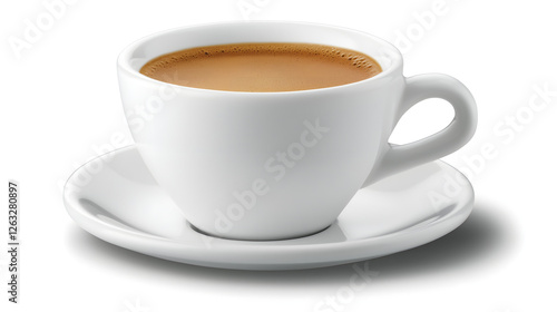 Wallpaper Mural Classic Italian Ristretto Espresso in a White Cup on a Saucer, Perfect for Coffee Lovers Torontodigital.ca