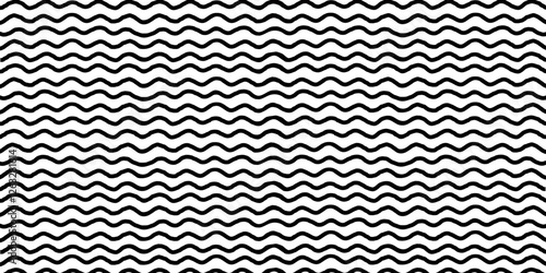 Black and white wavy pattern