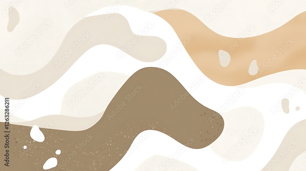 Abstract Beige Brown Wave Pattern Design Abstract Beige Brown Wave Pattern Design