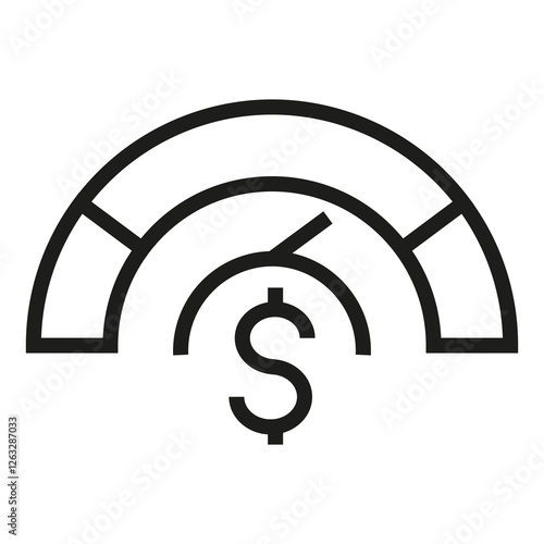 credit score vector icon