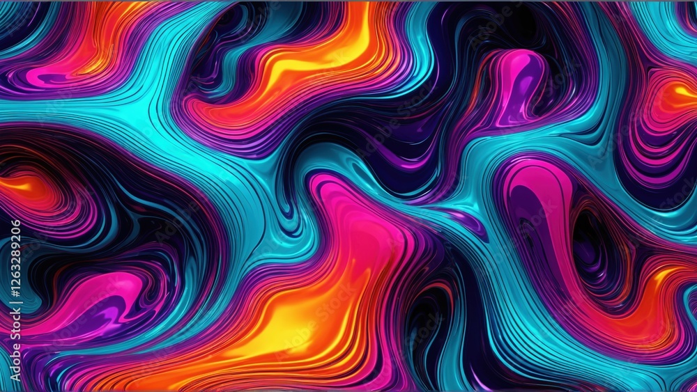 Abstract Background. Bio-Liquid Metal Surface with Reactive AI Patterns Abstract Background. Bio-Liquid Metal Surface with Reactive AI Patterns