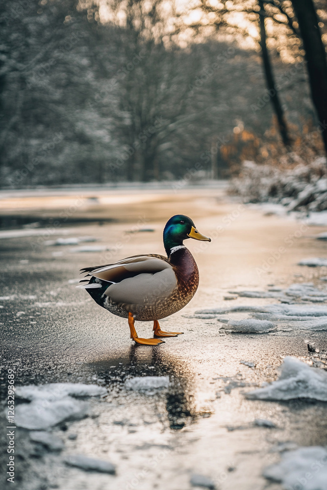duck on the water duck on the water