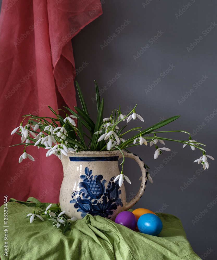 Delight in whimsical Easter decorations featuring lovely flowers, charming bunnies, and more