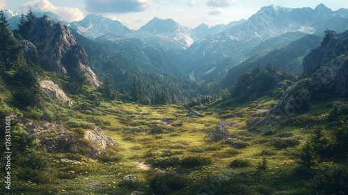 Fototapeta Naklejka Na Ścianę i Meble -  Majestic Mountain Landscapes of the Carpathian Mountains