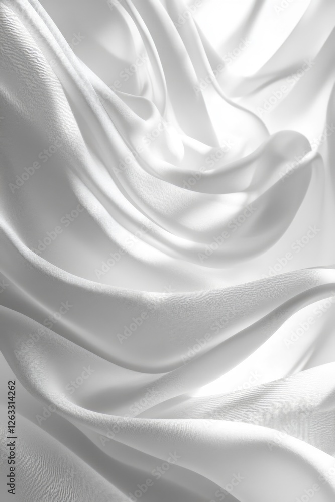 Obraz premium White Cloth Close-Up