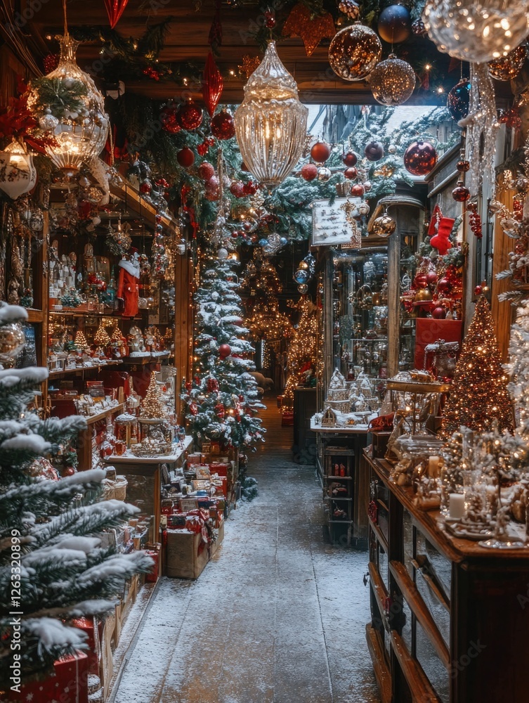 Fototapeta premium Christmas decorations Store