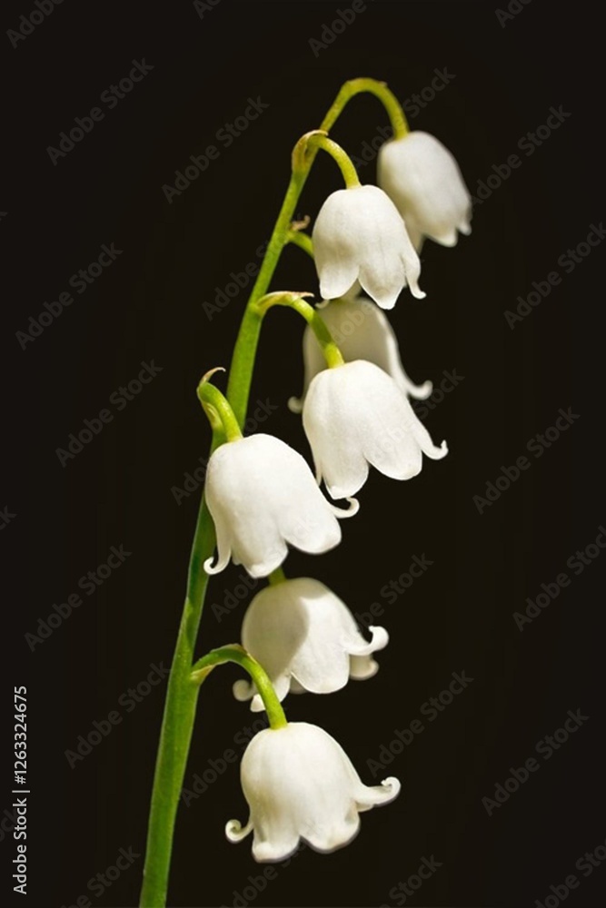 Fototapeta premium white orchid on black background