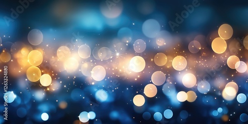 Blue and Yellow Bokeh