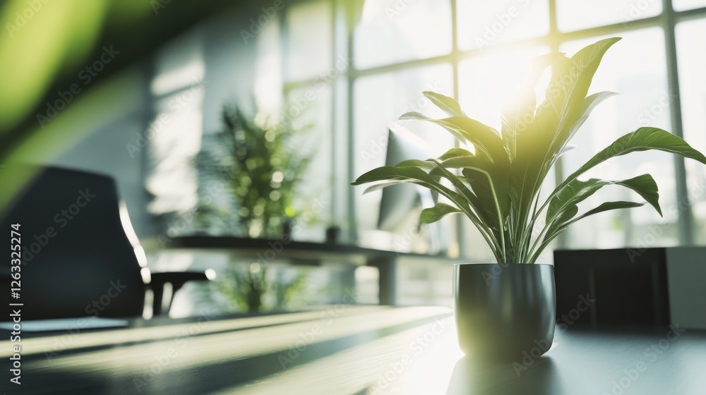 Potted Plant on Table Potted Plant on Table