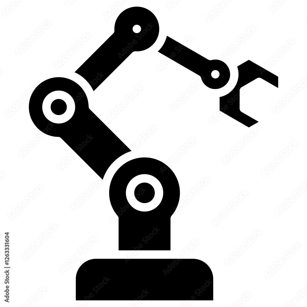 Robot Arm Icon Robot Arm Icon