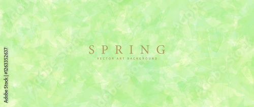 Green foliage vector summer art background with maple leaves. Hand drawn spring wallpaper for flyer, poster, cover, invitation cards, luxe invite, prestigious voucher. Green abstract illustration.