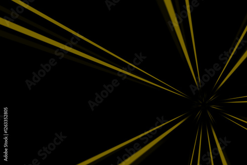 background with golden lines of light in the darkness