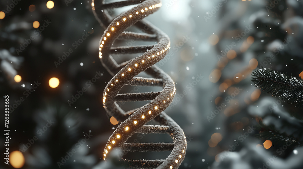 3D DNA helix, highly detailed with sharp, glowing elements. 3D DNA helix, highly detailed with sharp, glowing elements.