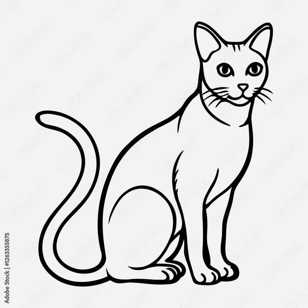 vector illustration of a cat vector illustration of a cat