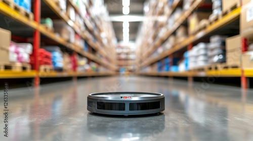 Wallpaper Mural Cutting-Edge Robot Navigating Futuristic Urban Landscape with Precision and Poise Torontodigital.ca