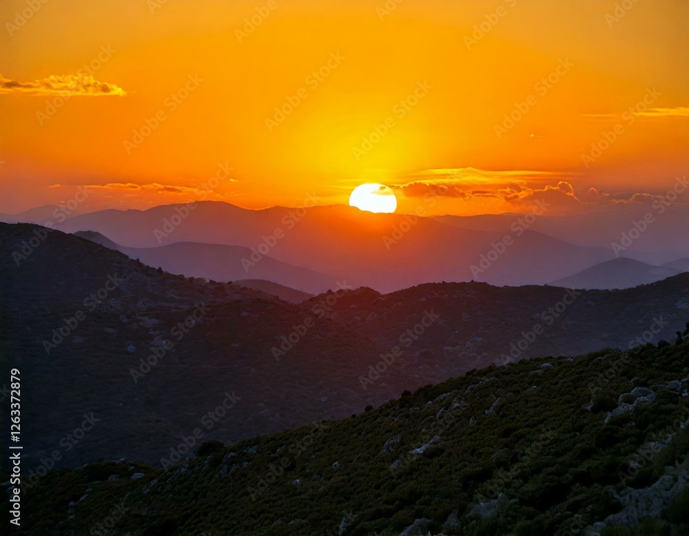 Obraz premium sunrise in the mountains