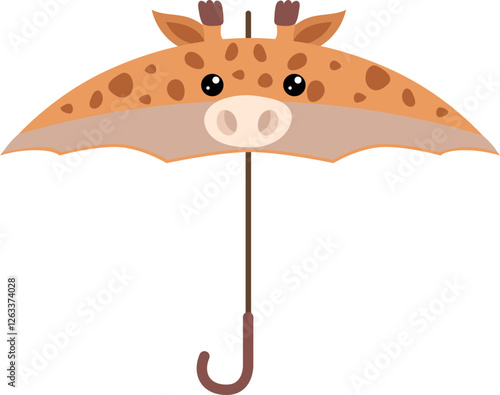 Giraffe-Shaped Umbrella