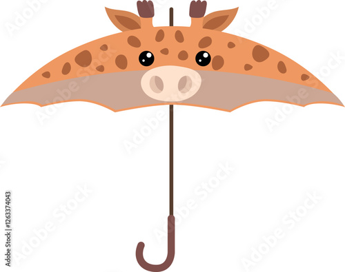 Giraffe-Shaped Umbrella