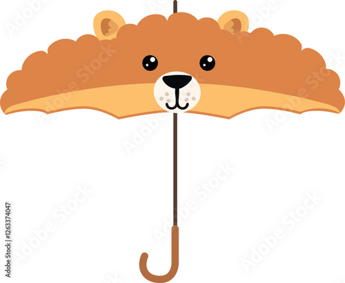 Cartoon Lion Umbrella