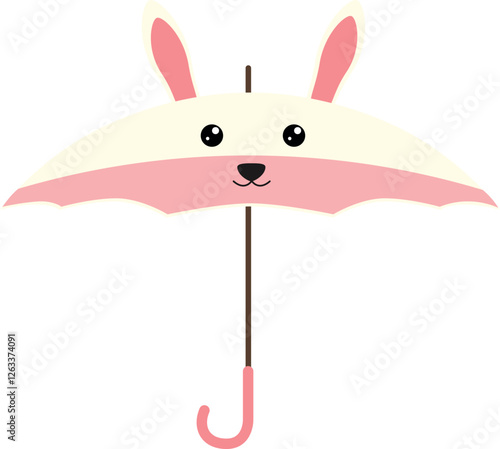 Cute Rabbit Umbrella 
