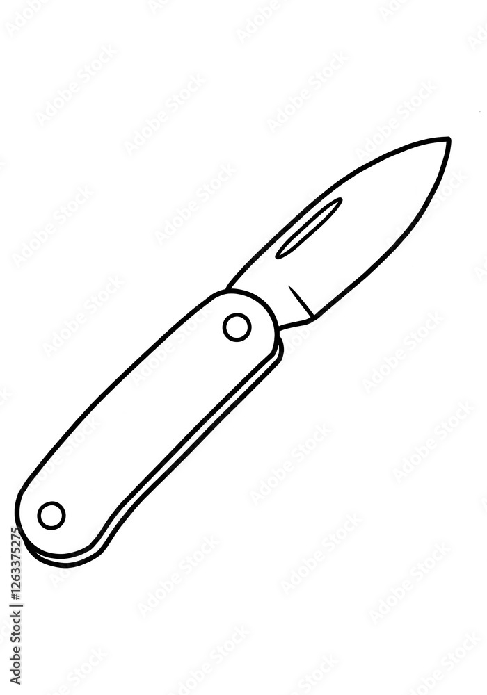 pocket knife sketch pocket knife sketch