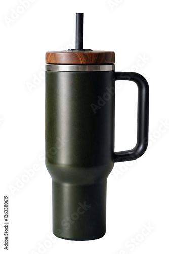 Stanley quencher water bottle mockup	