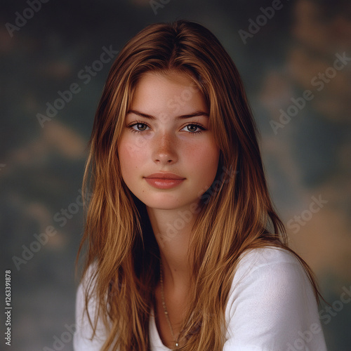 Yearbook photo of a young woman from the 2000s