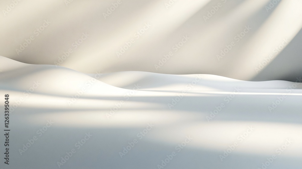 Obraz premium Soft White Background with Gentle Shadows
