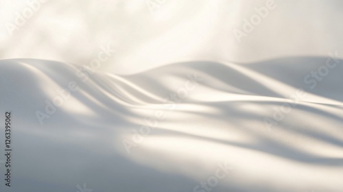 Soft White Background with Gentle Shadows