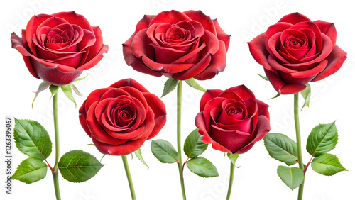 Red Roses PNG Transparent Background Isolated photo