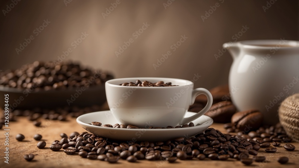 pile of freshly roasted coffee beans, with a shallow depth of field to highlight the textures and details of the beans, set against a warm and earthy tone, such as a wooden or stone surface pile of freshly roasted coffee beans, with a shallow depth of field to highlight the textures and details of the beans, set against a warm and earthy tone, such as a wooden or stone surface
