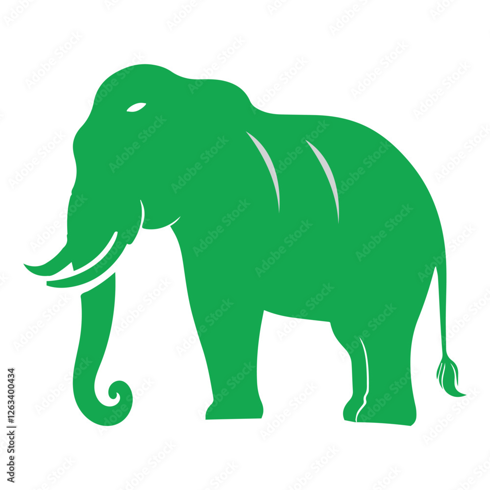 Fototapeta premium vector illustration of an elephant