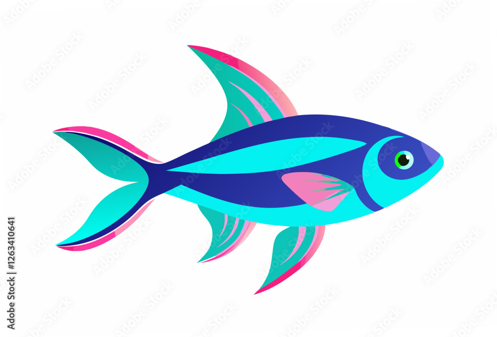 Obraz premium fish on a white background