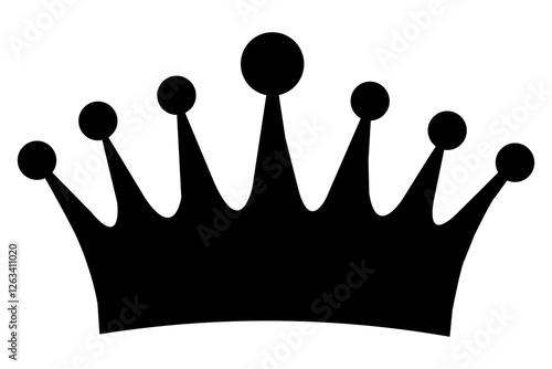 king crown icon isolated on white background.