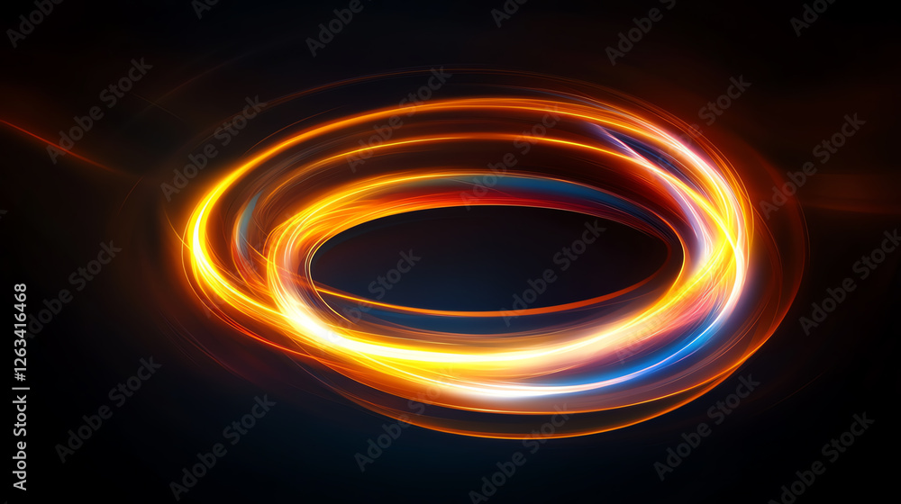 A vibrant swirl of light in dynamic colors, creating an abstract composition that evokes energy and motion against a dark background, ideal for modern designs and digital art. A vibrant swirl of light in dynamic colors, creating an abstract composition that evokes energy and motion against a dark background, ideal for modern designs and digital art.