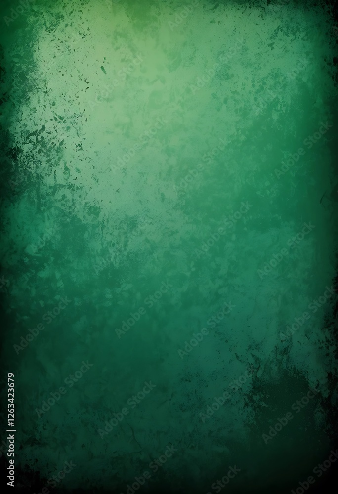 Obraz premium Emerald Enchantment, A textured green gradient with dark, shadowy edges