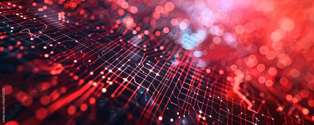 A red and black computer screen with a red background A red and black computer screen with a red background