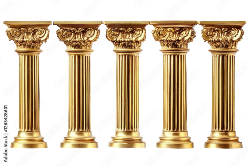 antique column isolated on white background antique column isolated on white background