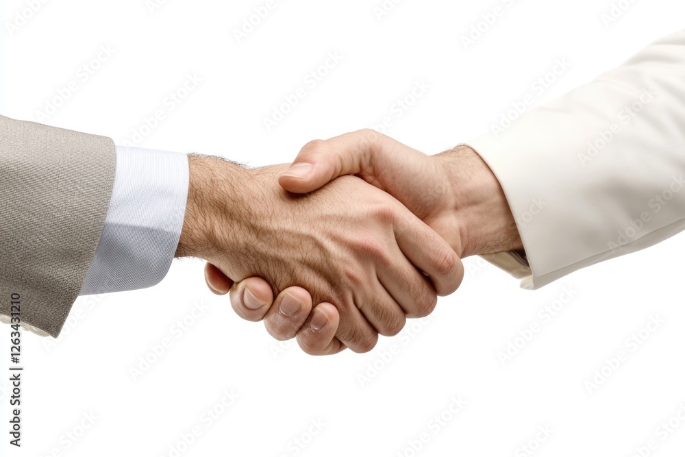 A close-up shot of two people shaking hands, conveying a sense of agreement and partnership A close-up shot of two people shaking hands, conveying a sense of agreement and partnership