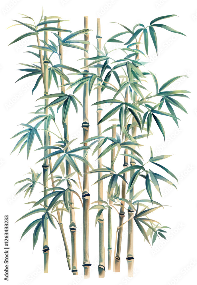 Fototapeta premium PNG Bamboo candle plant.