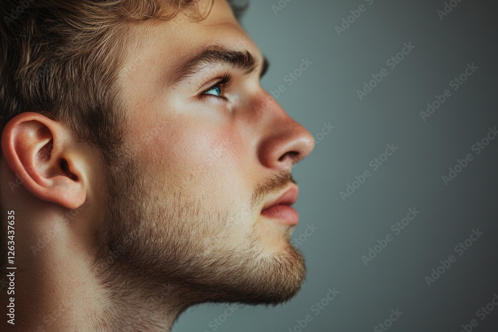 Obraz premium Portrait of a bearded man, great for profiles or editorial use