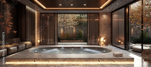 Wallpaper Mural A luxurious spa room with serene design, elegant furnishings, and calming ambiance Torontodigital.ca