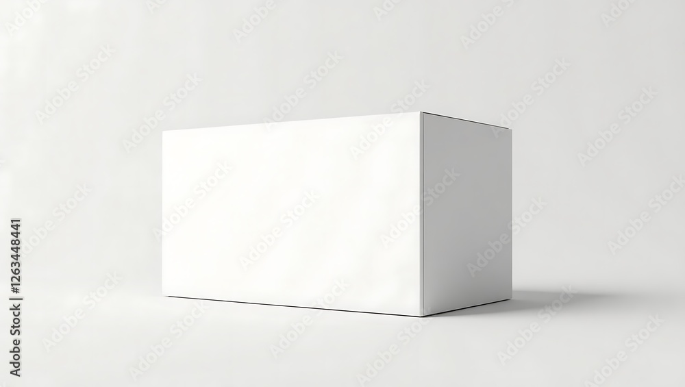 Blank White Box Mockup: Perfect for Branding and Design